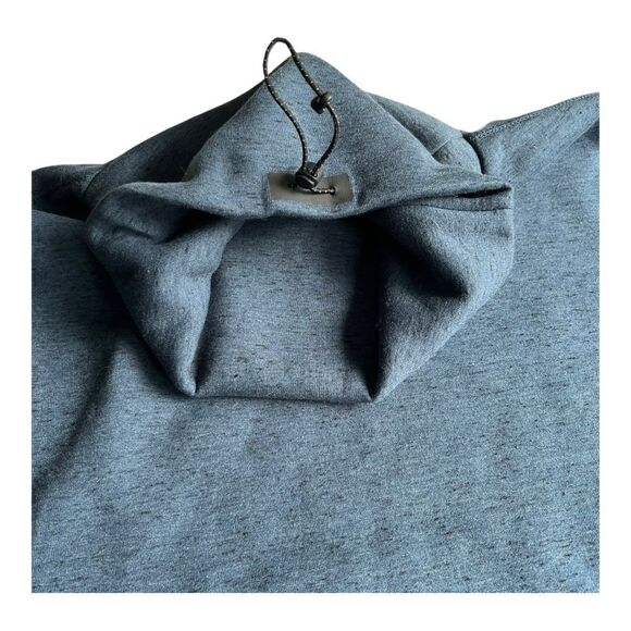 Nike Men's Pullover Long Sleeve - Side Zip - Cinch Strap - Sz L - Dark Blue - Picture 6 of 8